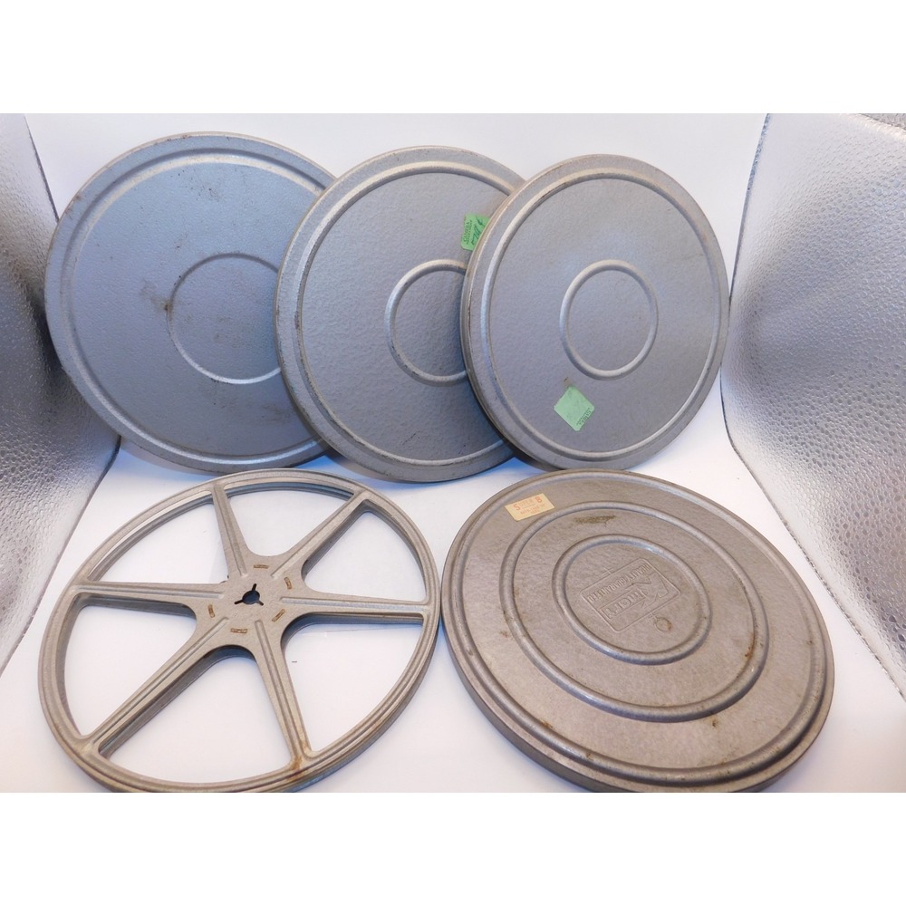 Lot of 4 Vintage Super 8 Film Reels & Splice Tape